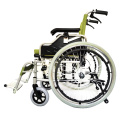 Seguridad barata y sillas de ruedas duraderas manuales de color verde